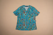 Banksia Adrift - Women's Printed Scrub Top