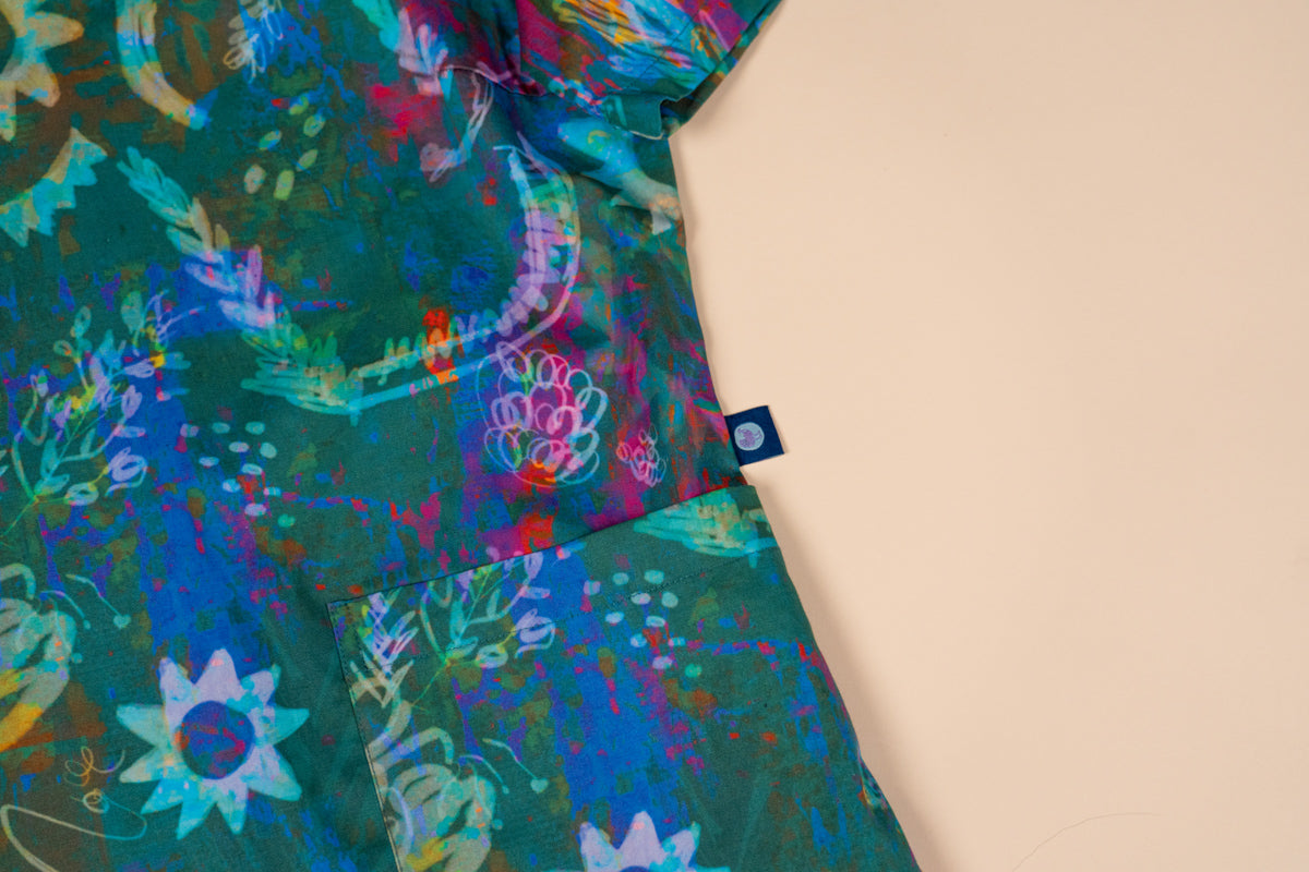 Daintree - Women's Printed Scrub Top