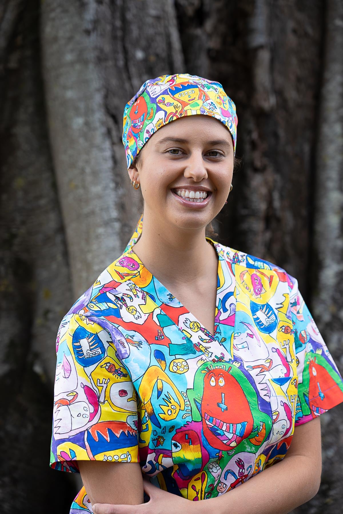 Monster Mash - Printed Scrub Cap