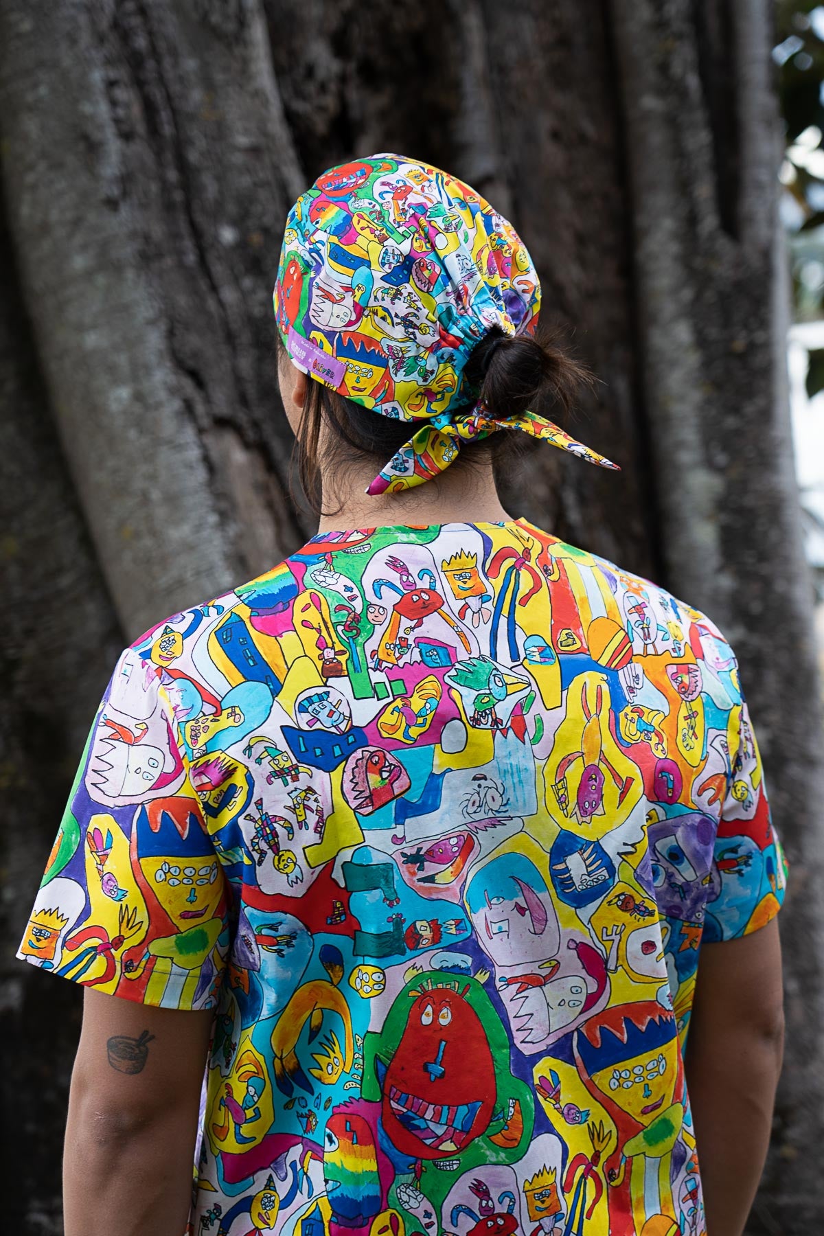Monster Mash - Premium Unisex Printed Scrub Top
