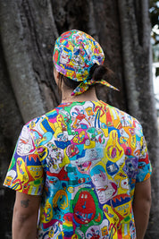 Monster Mash - Premium Unisex Printed Scrub Top