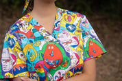 Monster Mash - Premium Unisex Printed Scrub Top