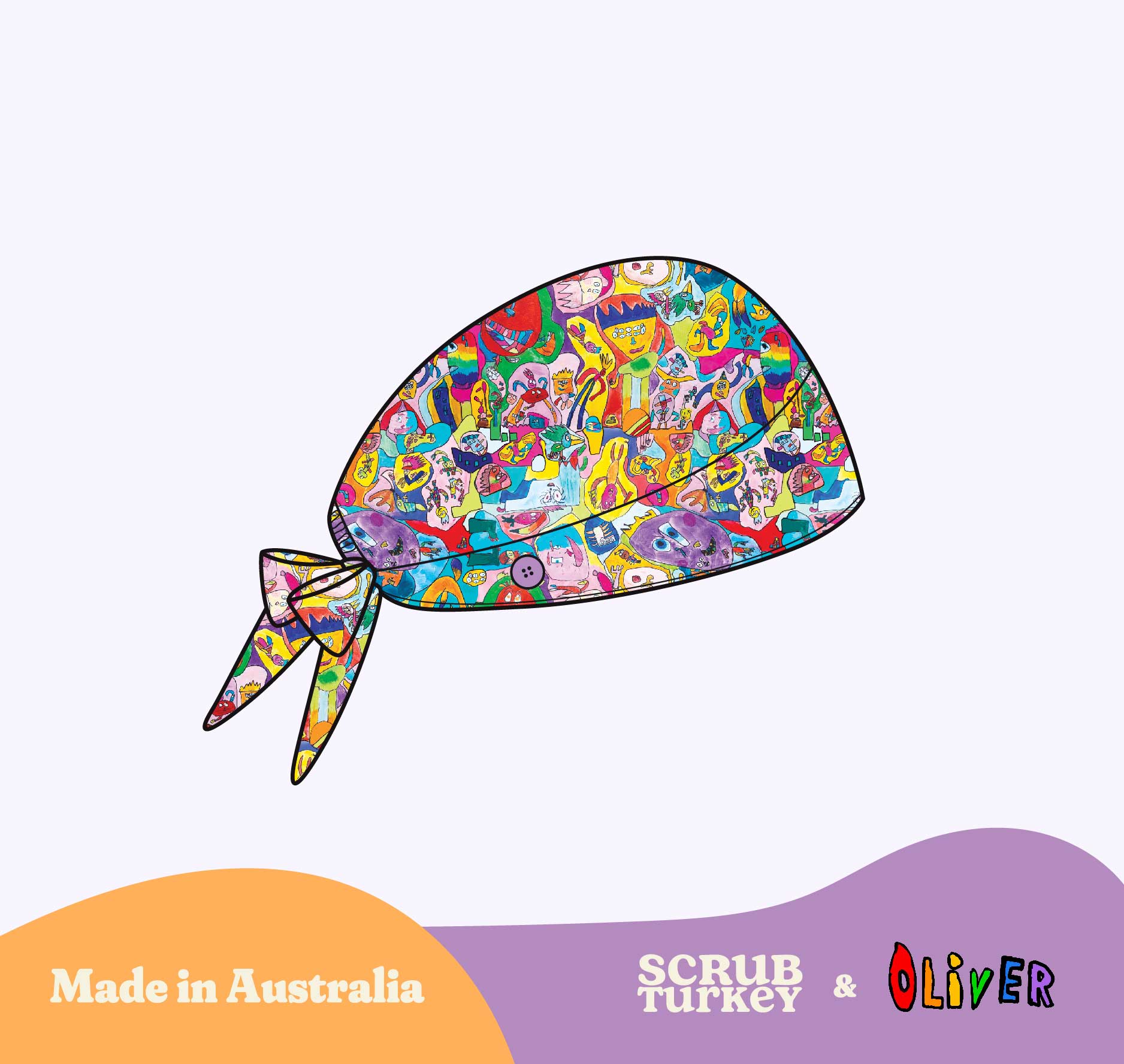 Monster Mash - Printed Scrub Cap