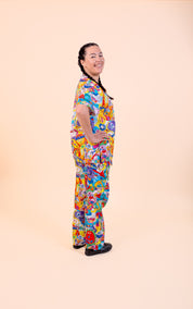 Monster Mash - Unisex Printed Scrub Pants