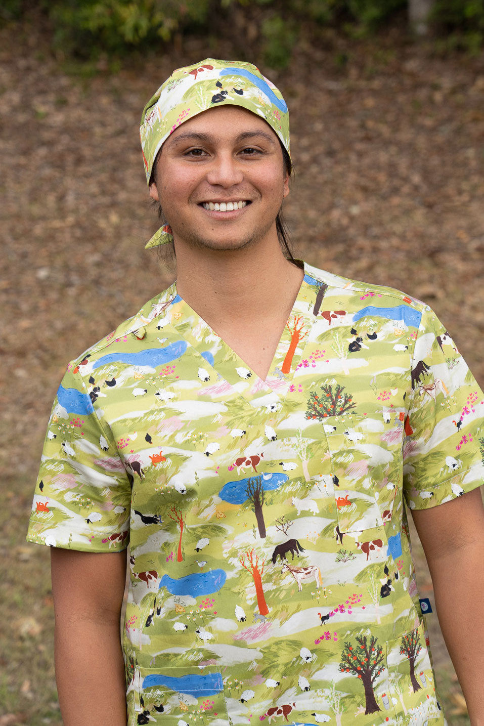 On The Farm - Printed Scrub Cap