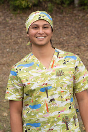 On The Farm - Printed Scrub Cap