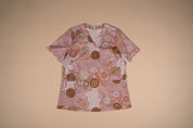 Seaside Healing Blush - Unisex Printed Scrub Top