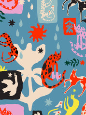 Dogs & Cats in Boots - Unisex Printed Scrub Pants