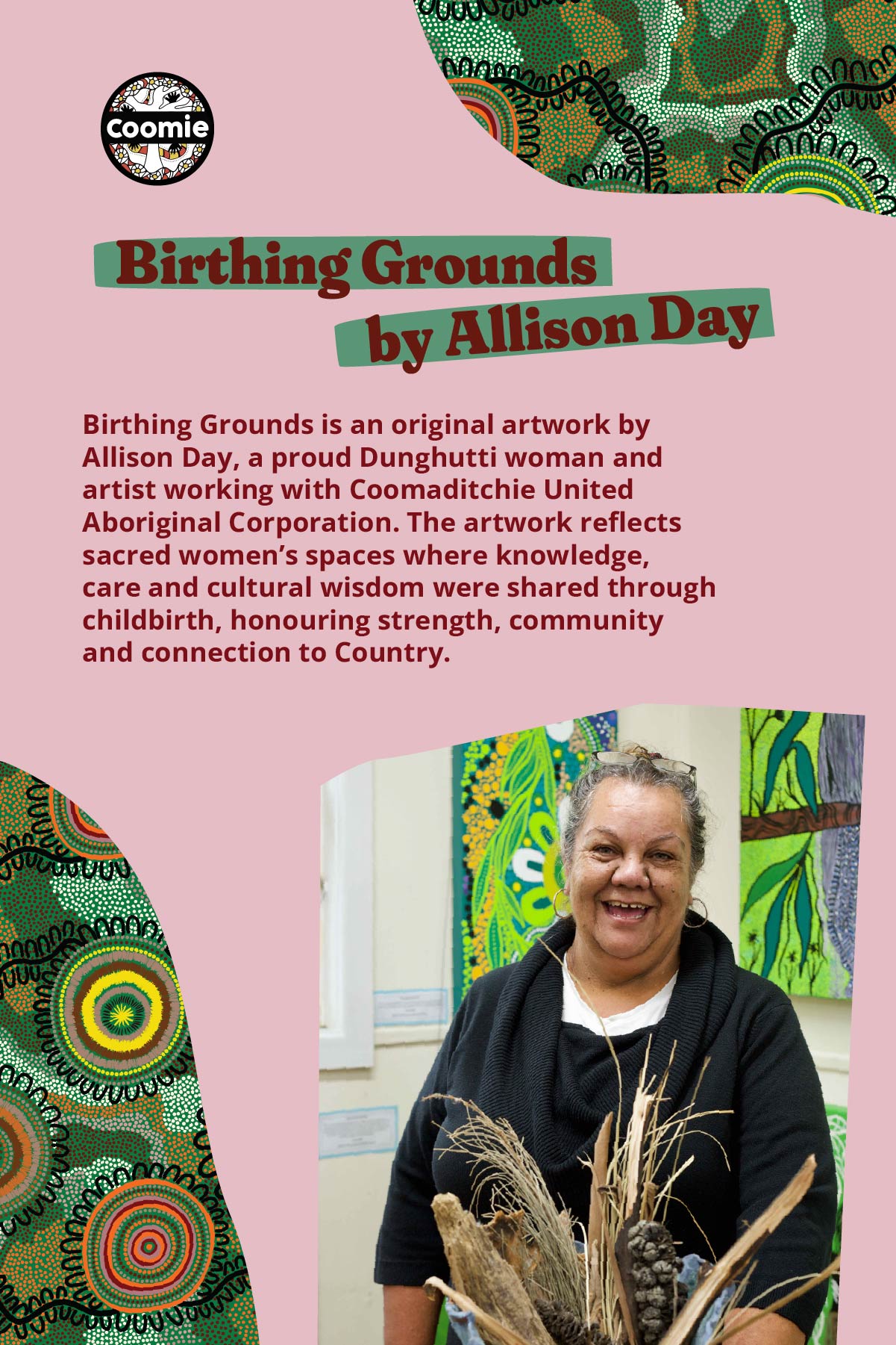 Pre-Order Birthing Grounds - Unisex Printed Scrub Top