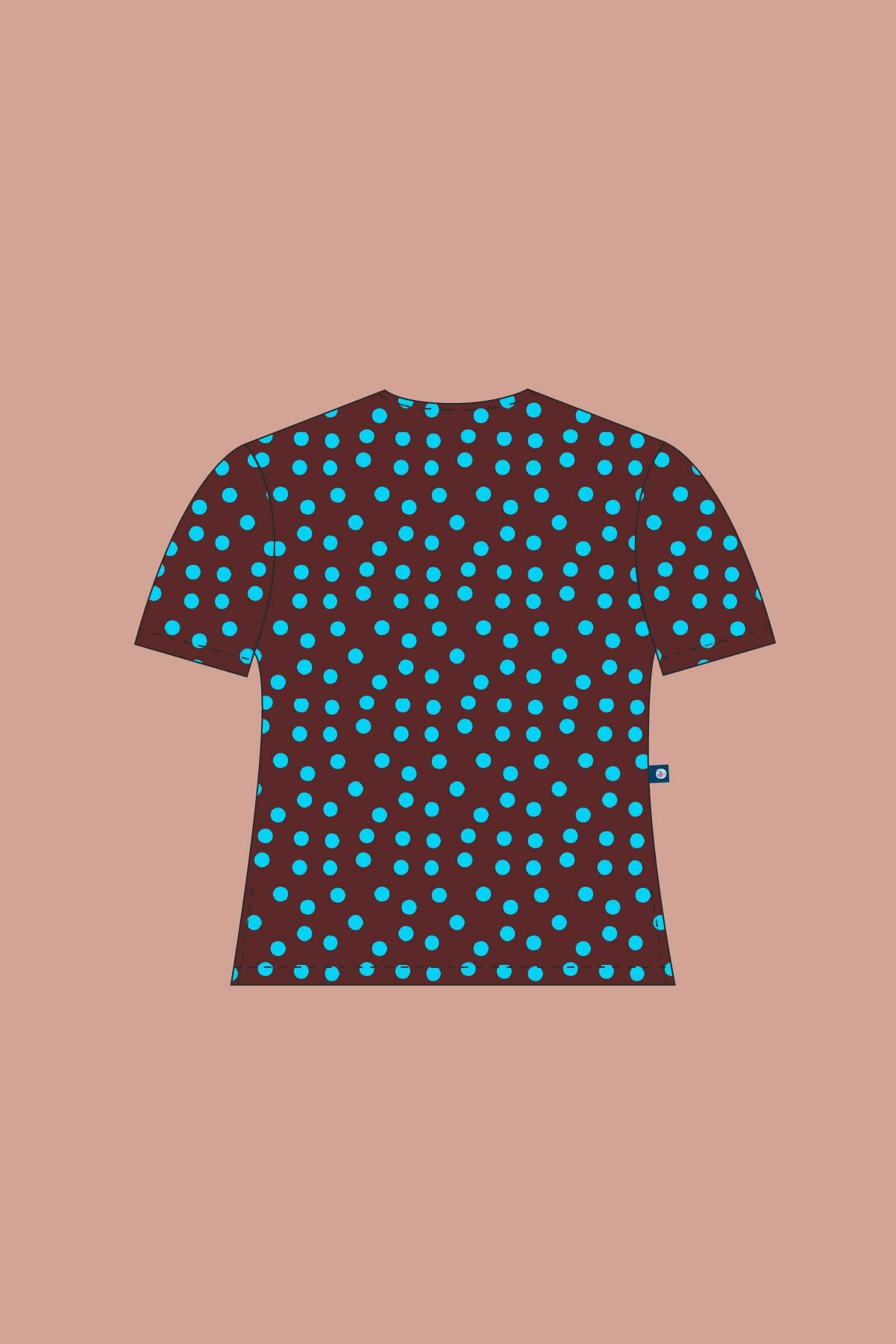 Pre-Order Polka Dots - Women's Premium Printed Scrub Top