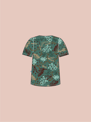 Out Bush - Unisex Printed Scrub Top