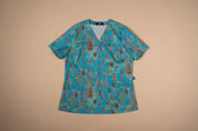 Banksia Adrift - Women's Printed Scrub Top
