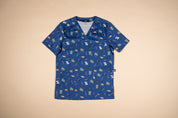 Bush Friends Midnight - Unisex Printed Scrub Top