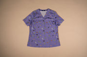 Bush Friends Lilac - Women's Printed Scrub Top