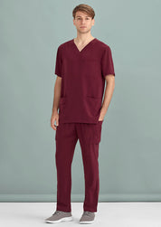 Avery Men's Multi-Pocket Scrub Pant CSP946ML - Burgundy
