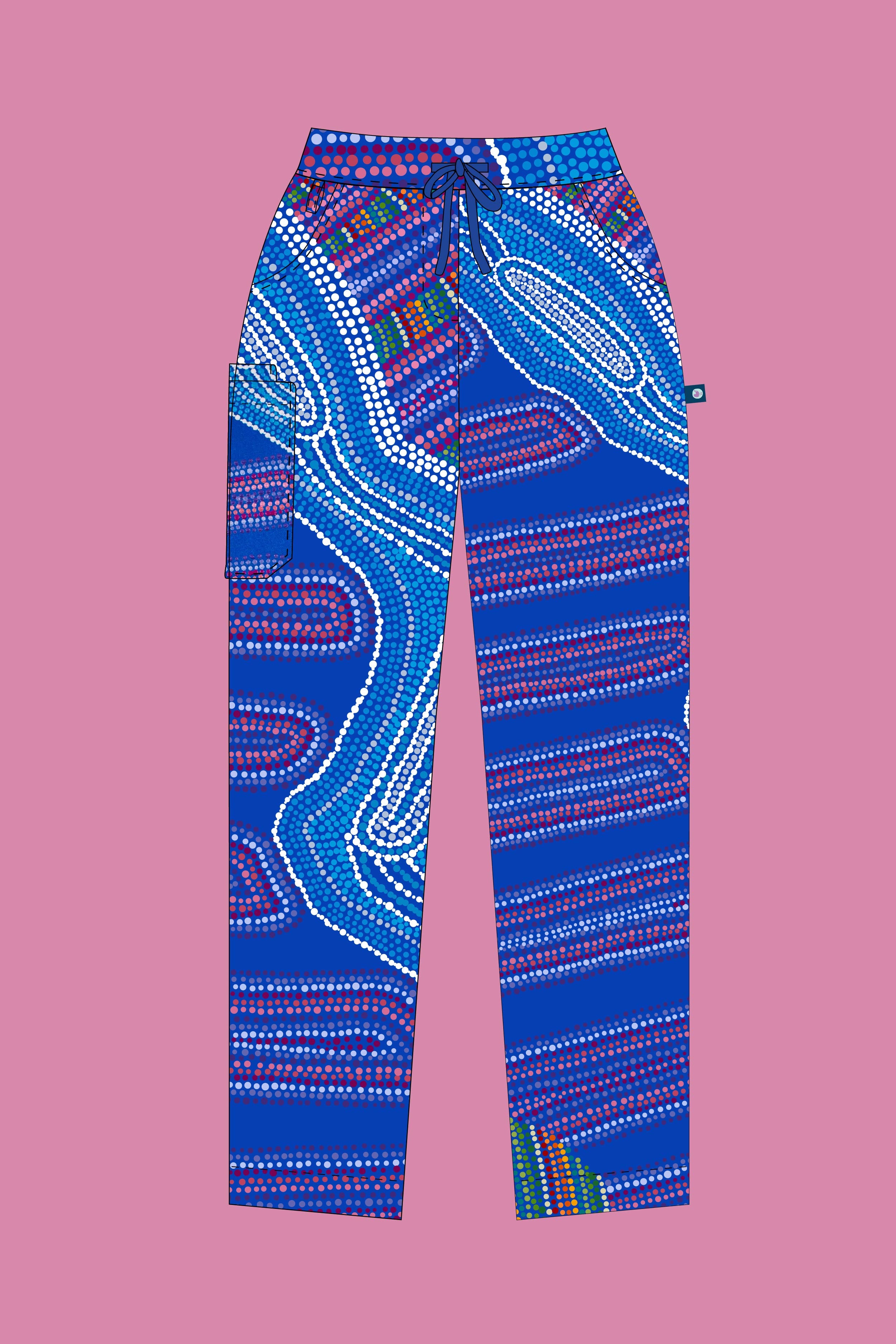 Pre-Order Birthing Site - Women's Premium Printed Scrub Pants