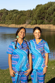 Birthing Site - Womens Printed Scrub Top