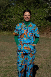 Five Islands - Unisex Printed Scrub Top