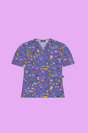 Dietitian - Womens Printed Scrub Top
