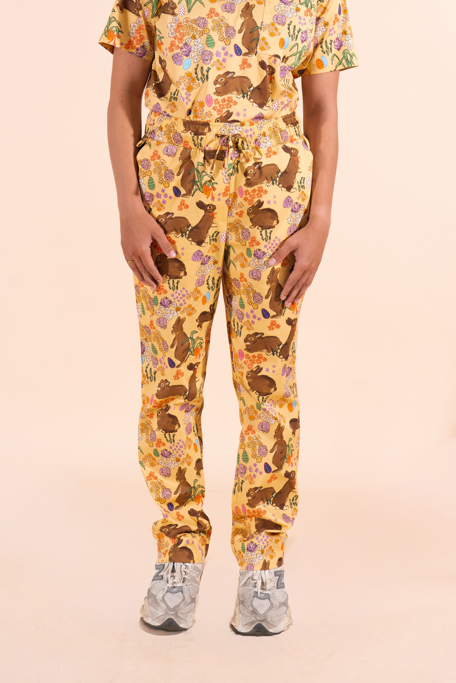 Egg Hunt - Women's Premium Printed Scrub Pants