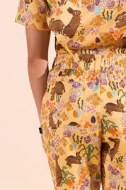 Egg Hunt - Women's Premium Printed Scrub Pants