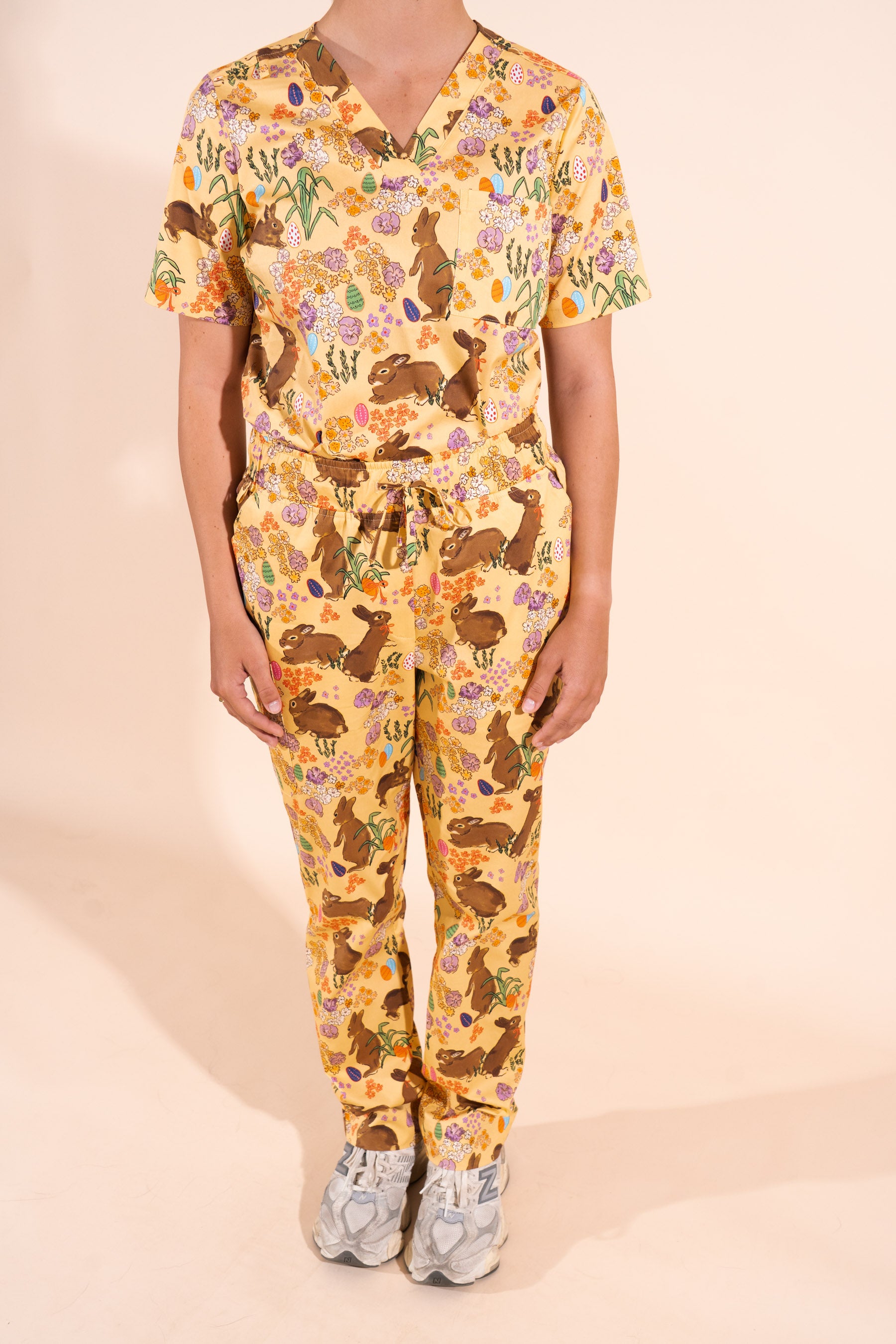 Egg Hunt - Women's Premium Printed Scrub Pants