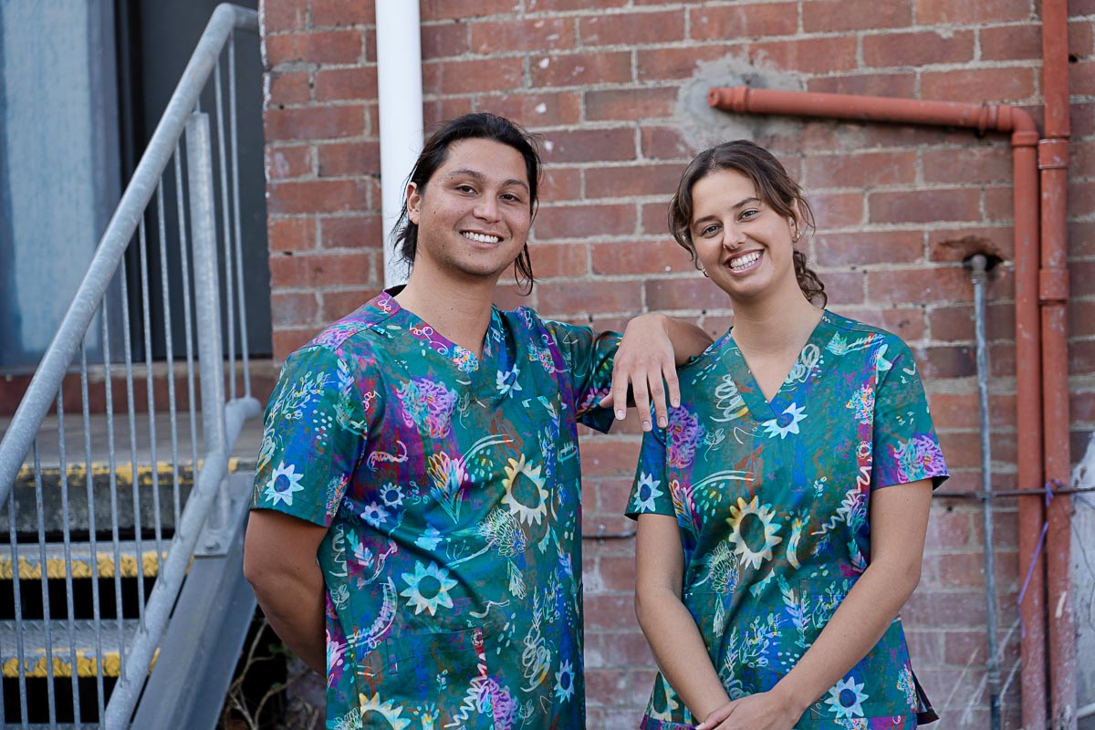 Daintree - Women's Printed Scrub Top