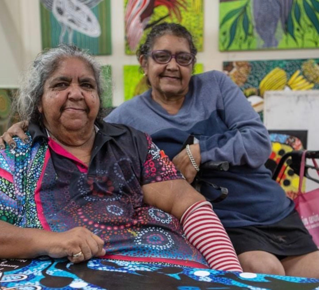 Aunty Lorraine Brown and Aunty Narelle Thomas