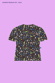 Medical Imaging - Womens Printed Scrub Top