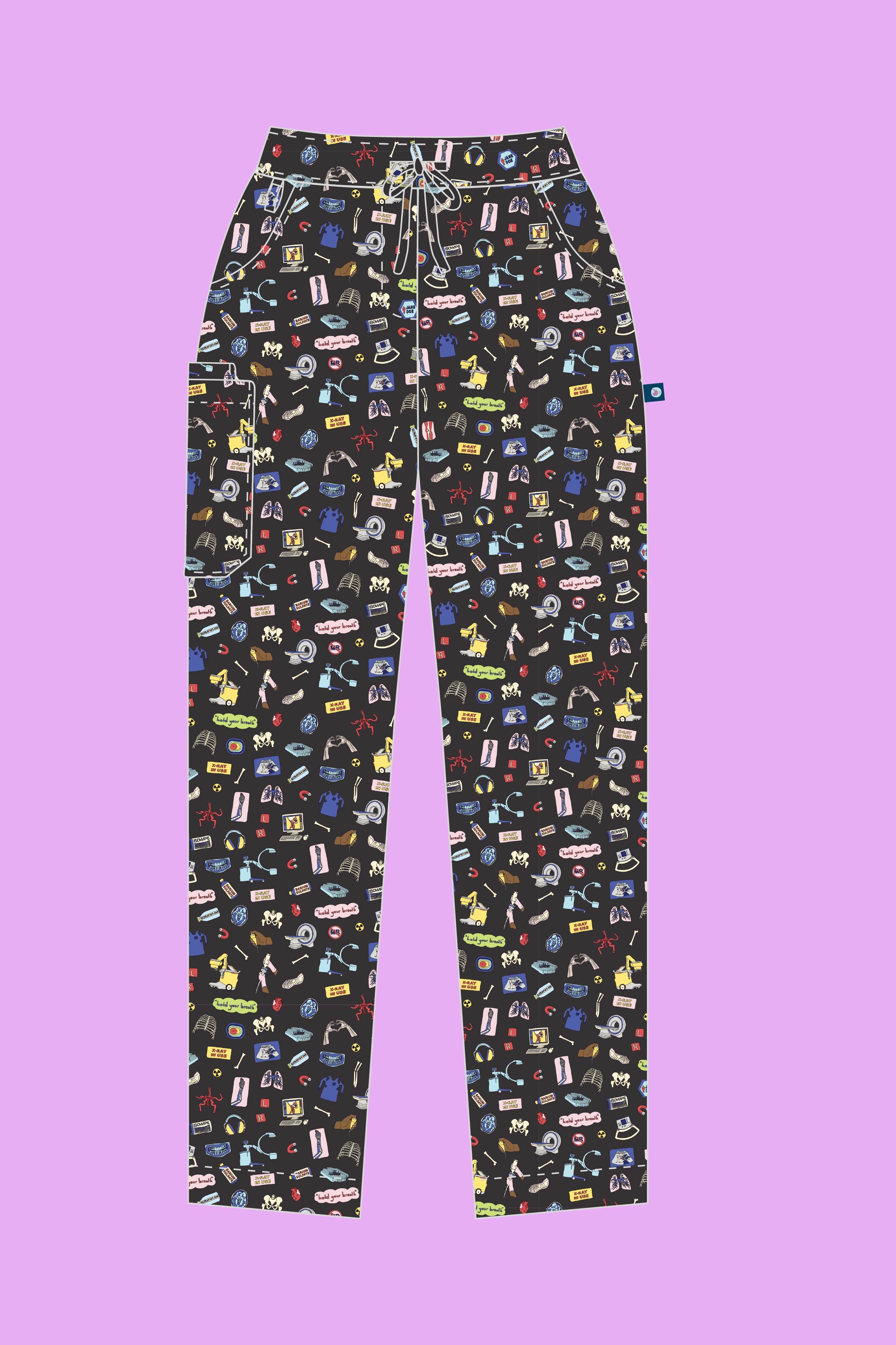 Medical Imaging - Womens Printed Scrub Pants