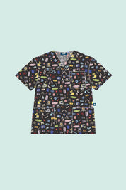 Medical Imaging – Unisex Printed Scrub Top