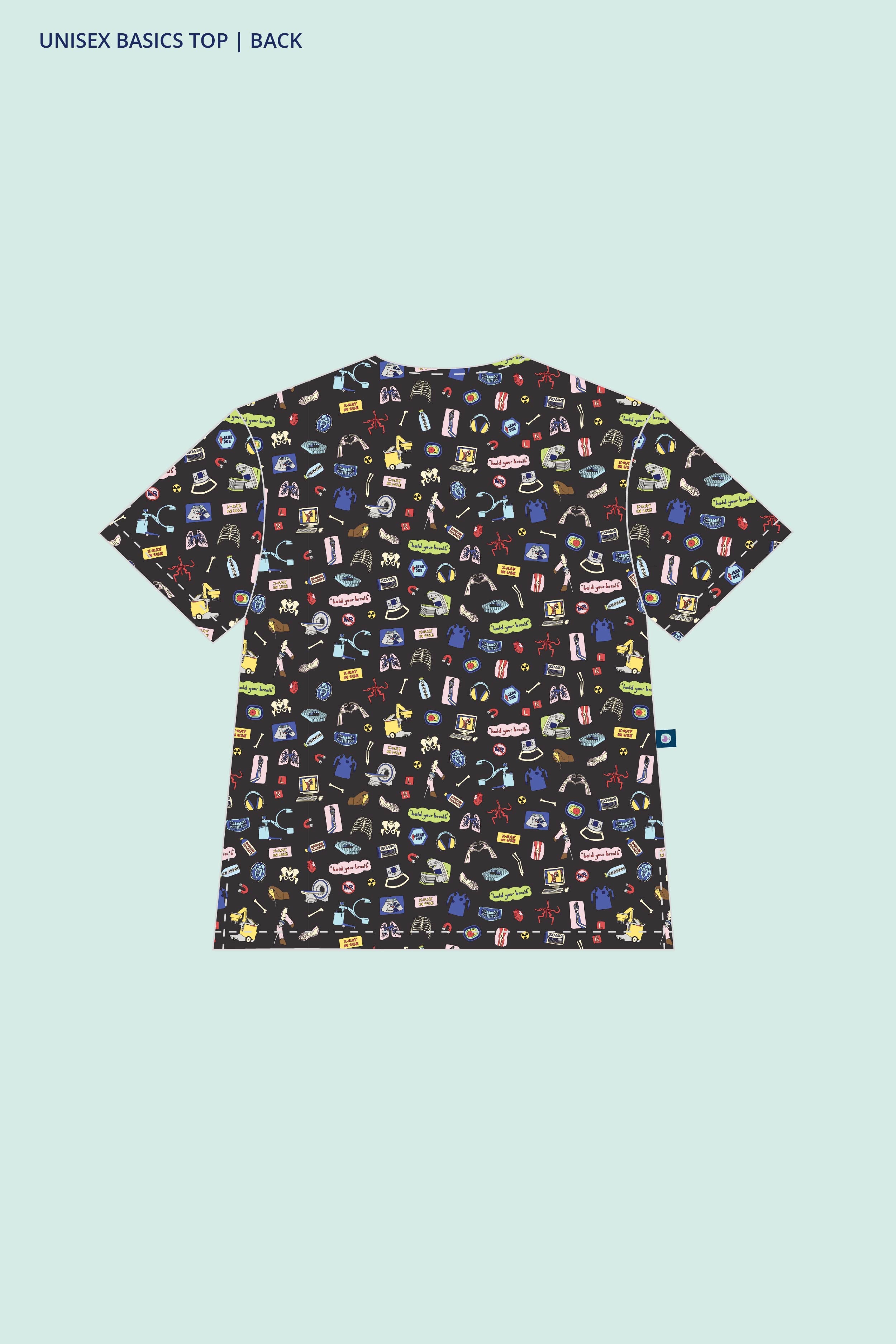 Medical Imaging – Unisex Printed Scrub Top