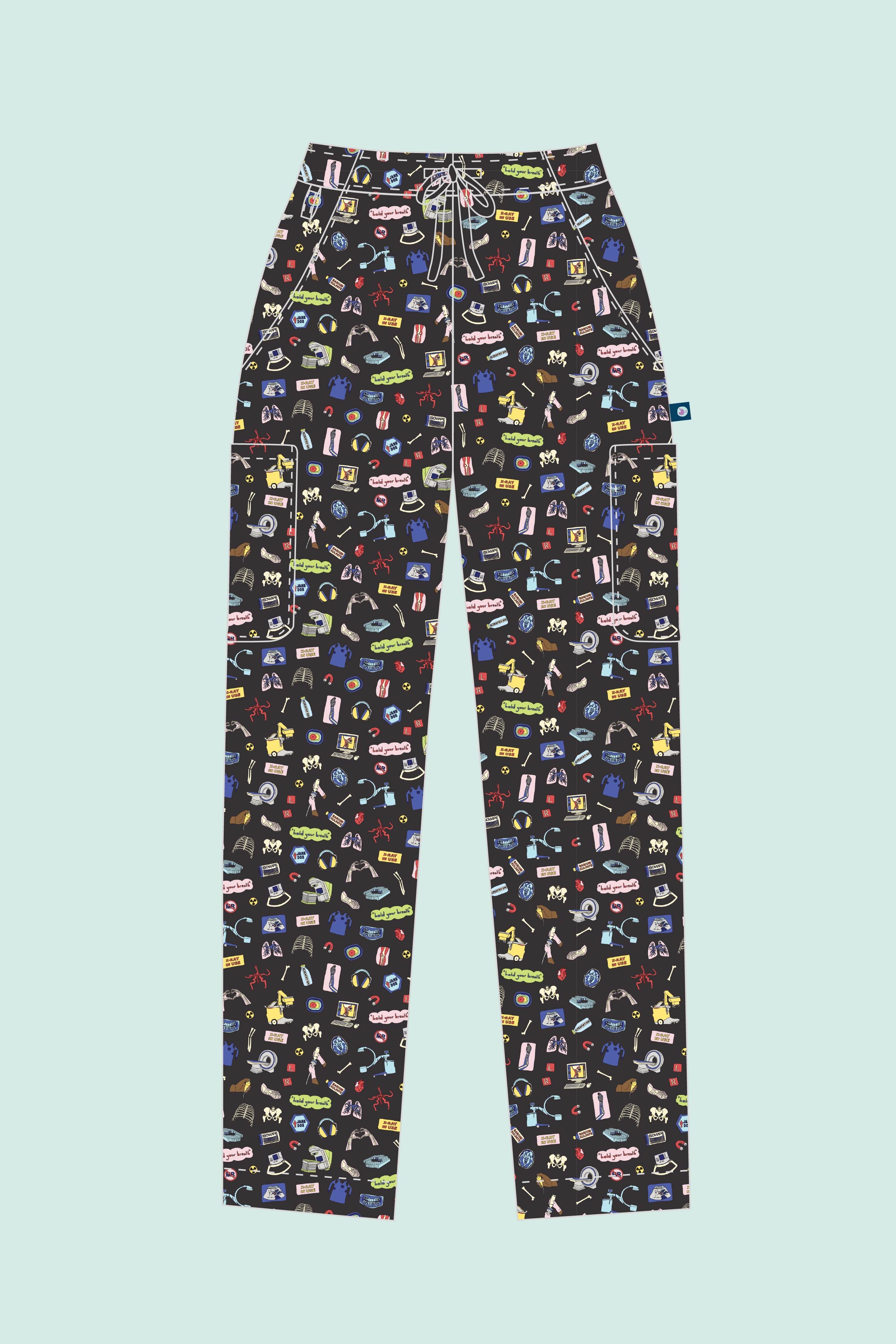 Medical Imaging – Unisex Printed Scrub Pant
