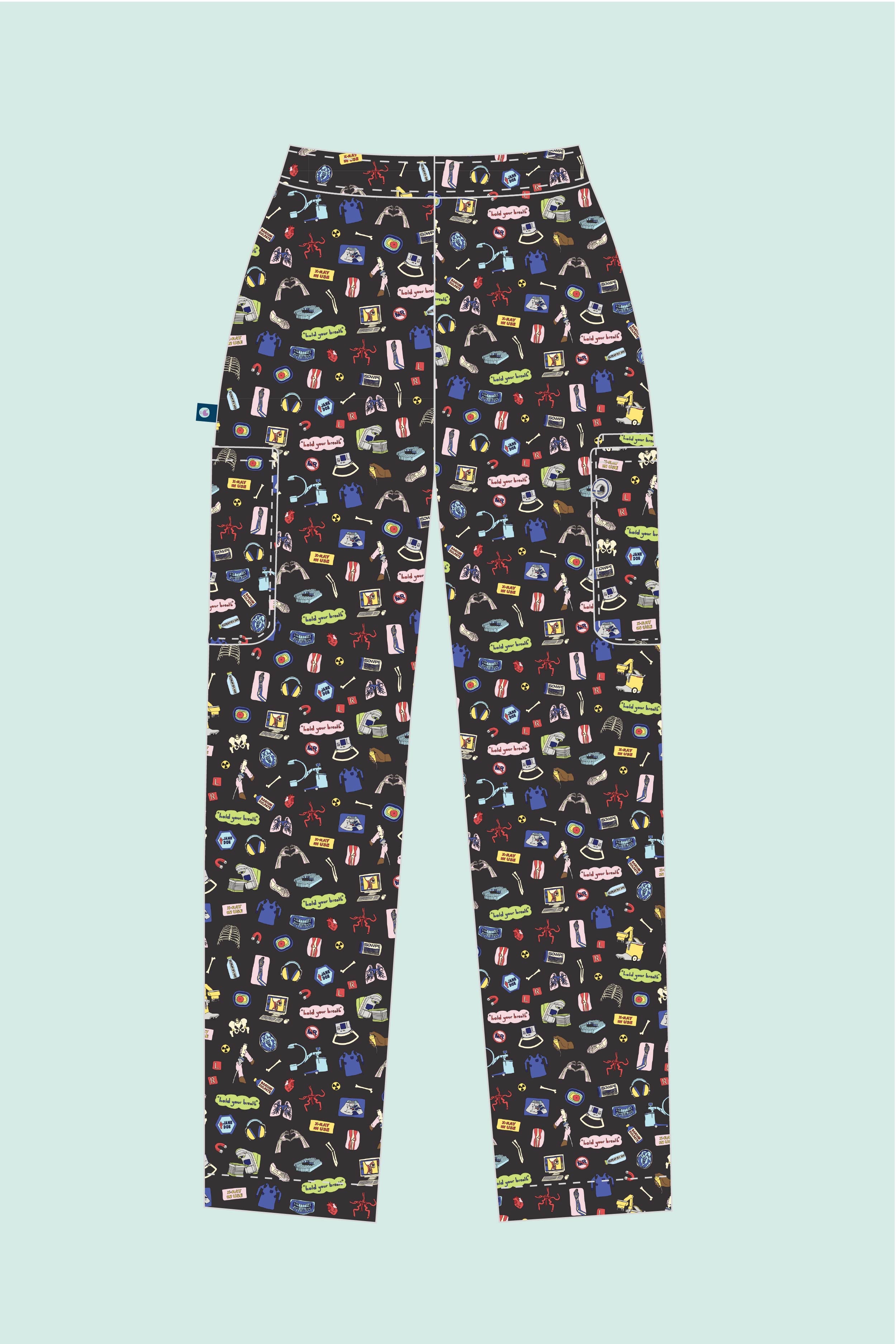 Medical Imaging – Unisex Printed Scrub Pant