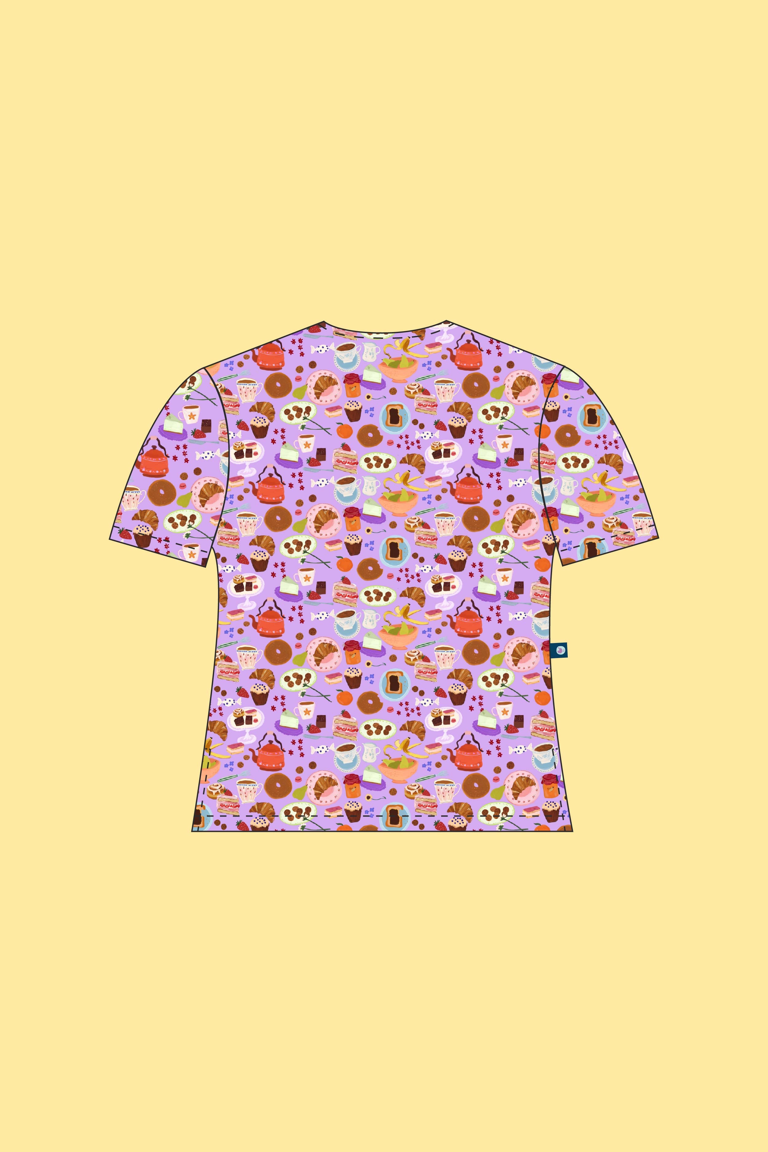 Sweet Treats - Women's Premium Printed Scrub Top