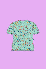 Podiatry - Womens Printed Scrub Top