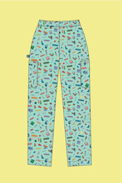 Pre-Order Podiatry – Unisex Printed Scrub Pant
