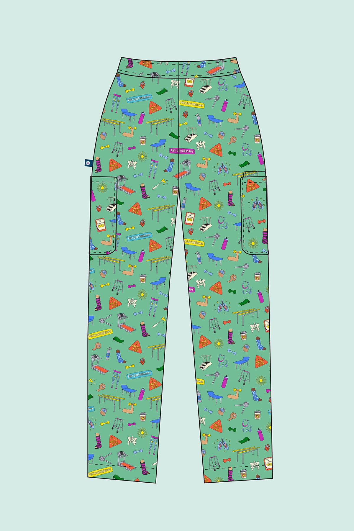Physiotherapy – Unisex Printed Scrub Pant