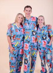Dogs & Cats in Boots - Unisex Printed Scrub Top