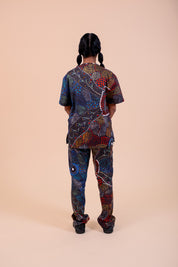Wollumbin - Unisex Printed Scrub Top
