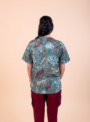 Out Bush - Unisex Printed Scrub Top