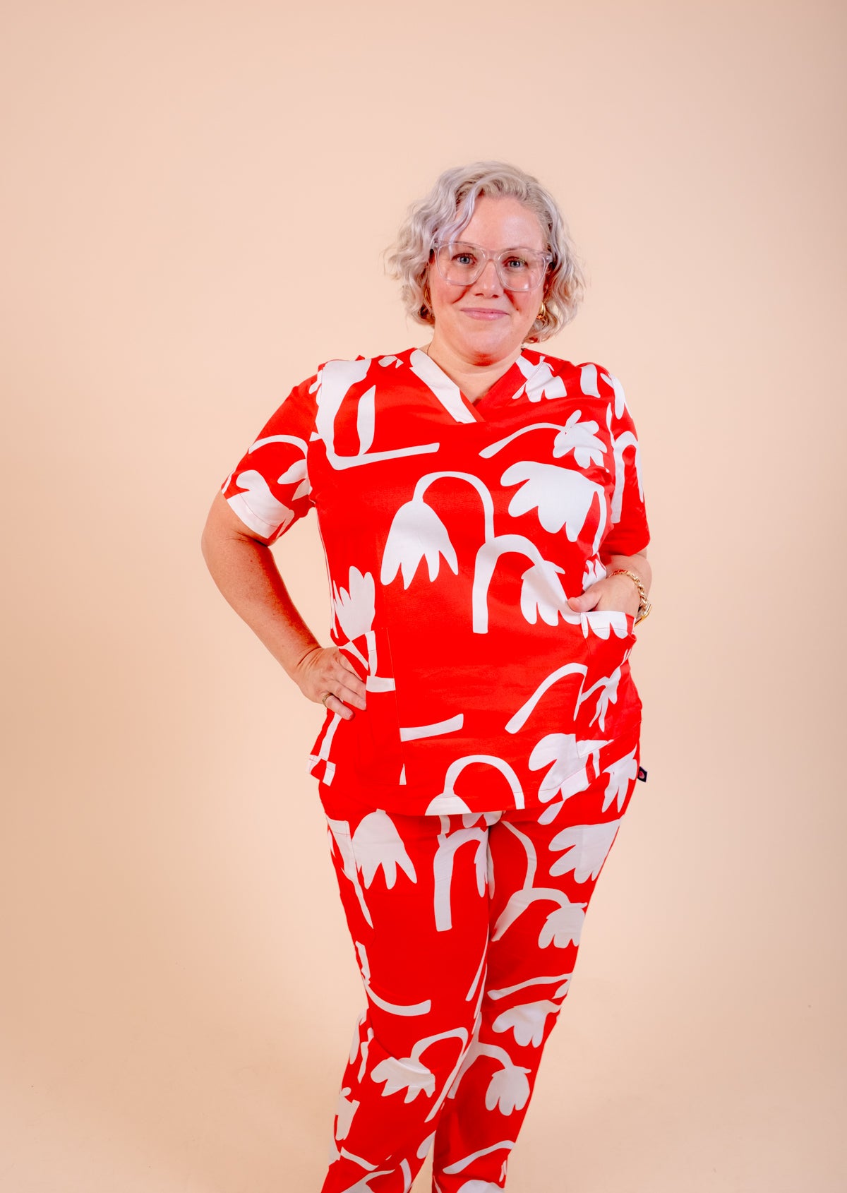 Tulip - Women's Printed Scrub Top