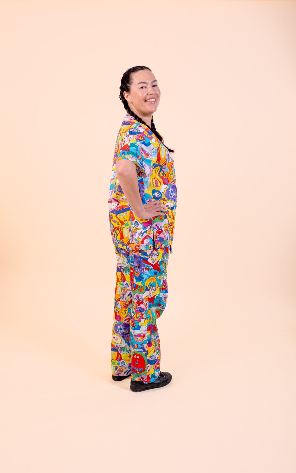 Monster Mash - Unisex Printed Scrub Top