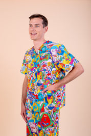 Monster Mash - Unisex Printed Scrub Top