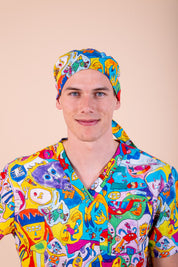Monster Mash - Printed Scrub Cap