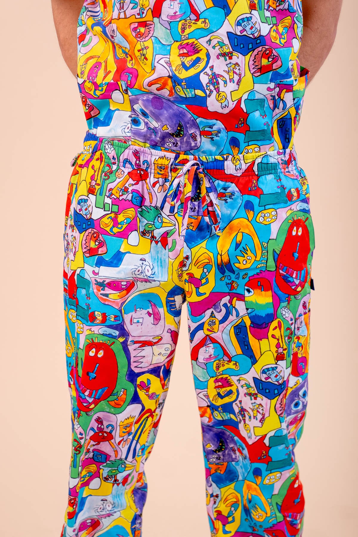 Monster Mash - Unisex Printed Scrub Pants