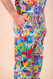 Monster Mash - Unisex Printed Scrub Pants