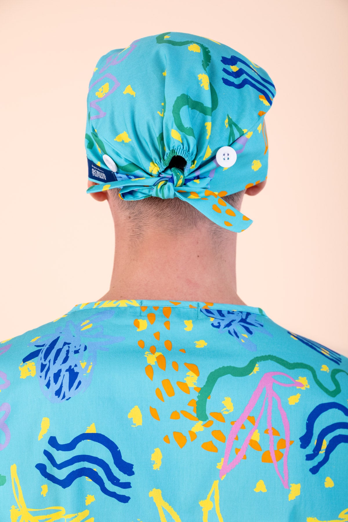 Rock Pool - Printed Scrub Cap