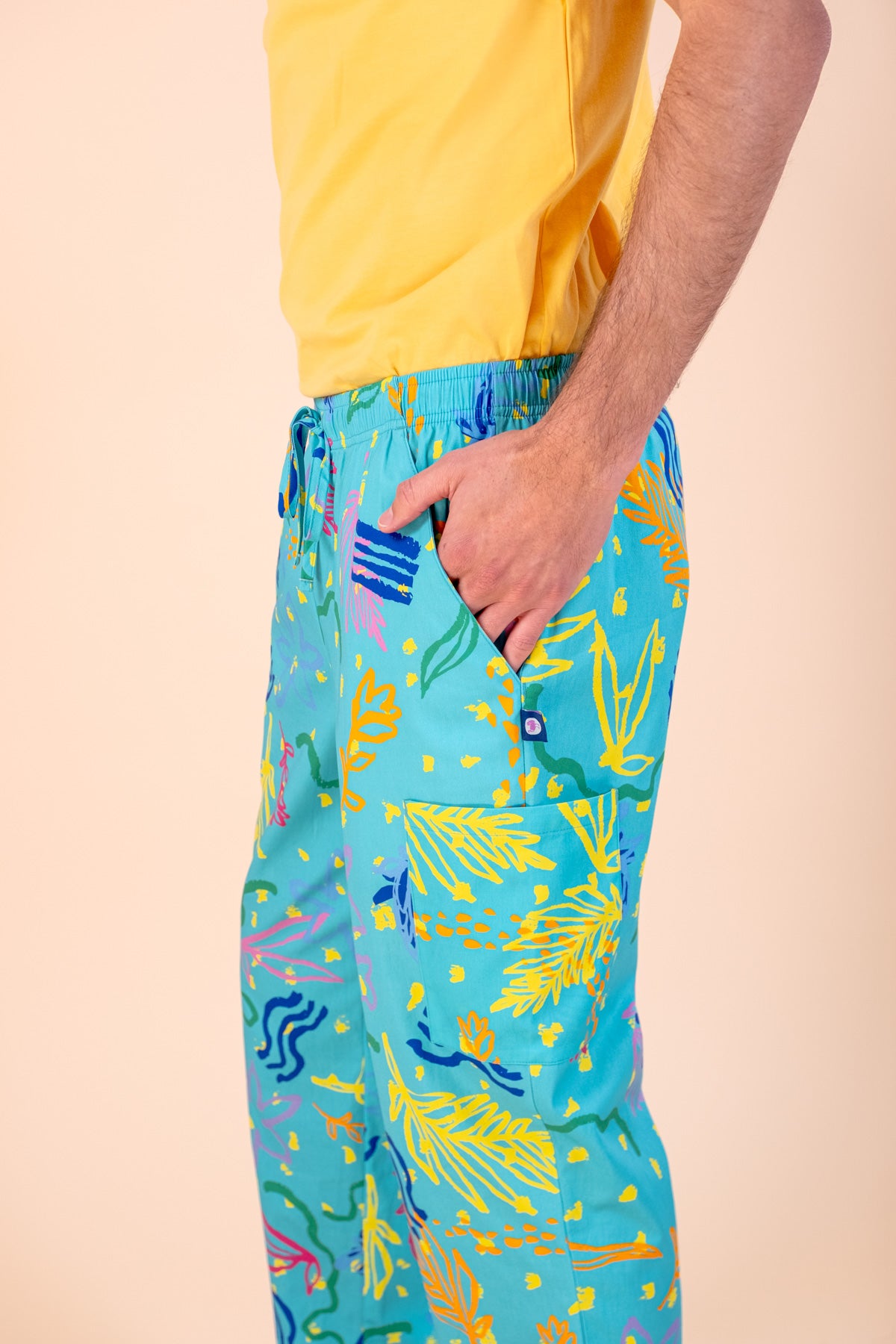 Rock Pool - Unisex Printed Scrub Pants