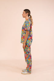 Ollie's Bugs - Unisex Printed Scrub Top